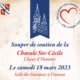 Flyer du souper de soutien de la Chorale Sainte Cécile